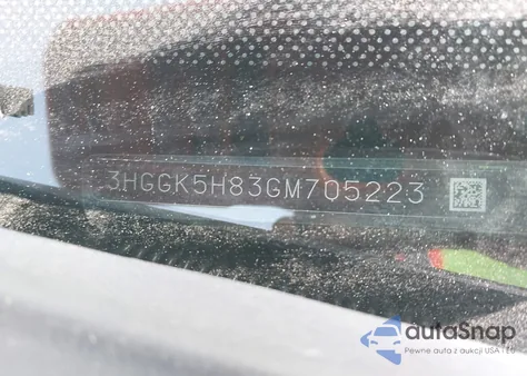 2016 Honda Fit Ex-L z USA, uszkodzony, nr VIN 3HGGK5H83GM705223